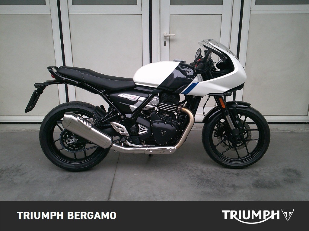 TRIUMPH Thruxton 400 Pearl Metallic White / Storm Grey Abs