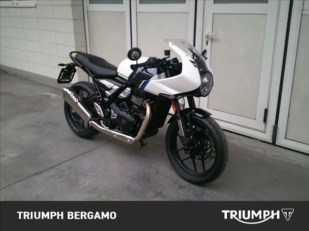 TRIUMPH Thruxton 400 Pearl Metallic White / Storm Grey Abs