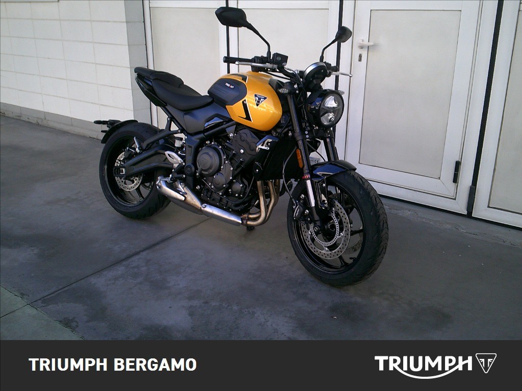 TRIUMPH Trident 660 Cosmic Yellow / Sapphire Black Abs
